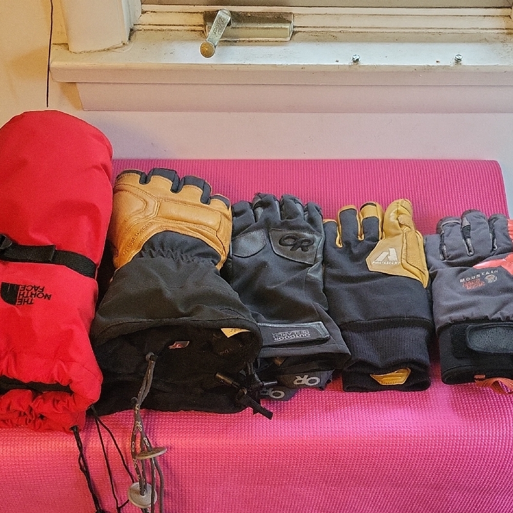 North Face Black Diamond Outdoor Research Mountian Hardware Glove Bundle